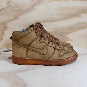 Nike - Dunk High Premium GS -Sneakers -Brown -Kids Big Unisex - 5.5 -886070-200